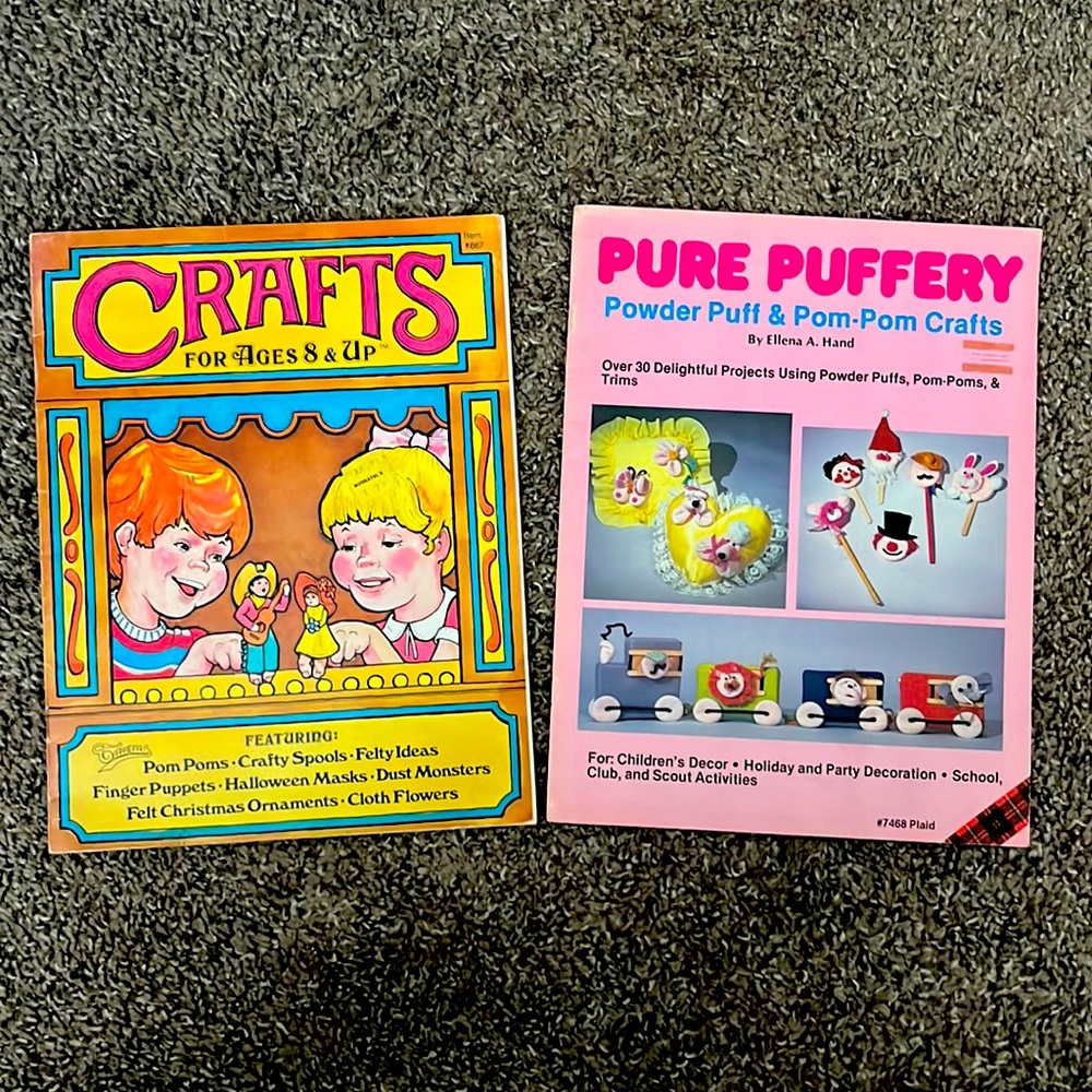 2 VINTAGE Kid Craft Magazines